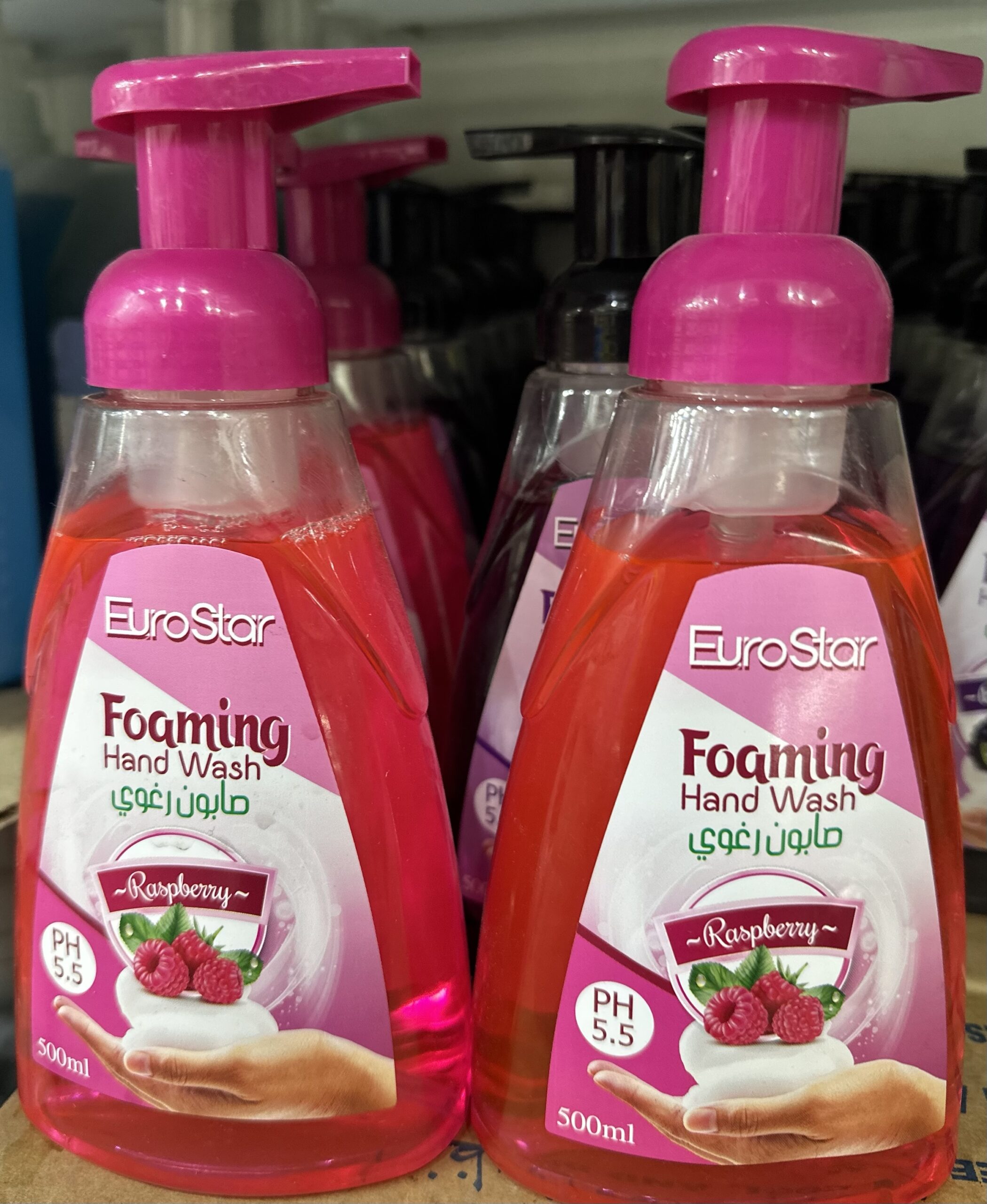 img_6328 صابون رغوه توت احمر يوروستار 500مل - الصورة 1