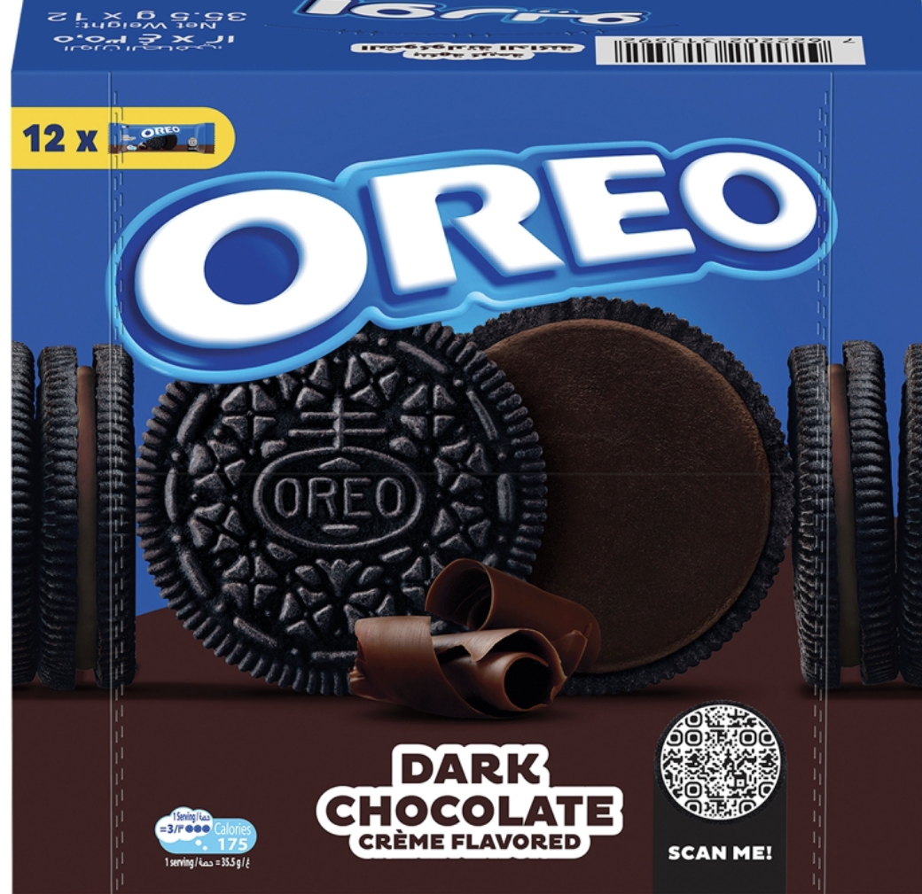 336D75F3-F27B-426A-B00F-307E6AC51148 بسكويت اوريو دارك علبة - الصورة 1