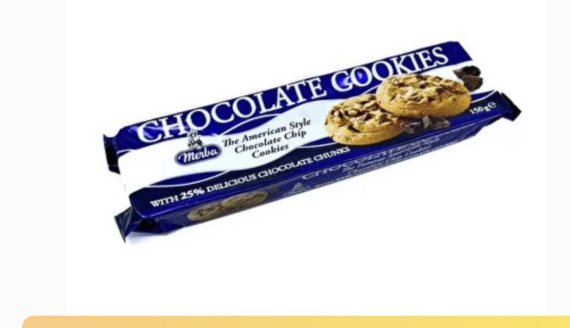 DDDB40B1-082B-49F2-9D70-CAF3AEAE0027 كوكيز رقائق الشوكولاتة علبه 150 جم - الصورة 1