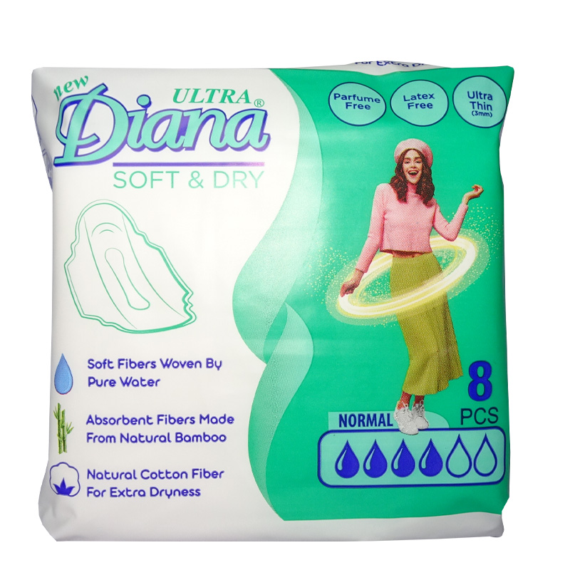 A07985A6-6DA8-4836-B783-2B807C8276F4 حفاضات نسائى ديانا خالية من العطور 8 قطع 3 حبات - الصورة 1