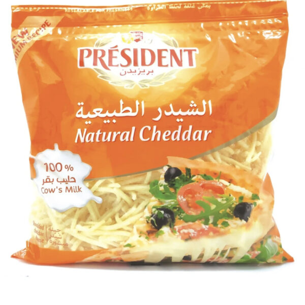 جبنة شيدر مبشورة من بريزيدنت 450 جم