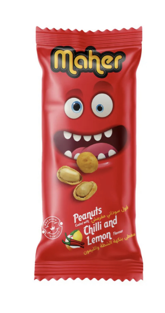 13F5012C-239B-4F7A-95B4-B50DEFC51342 فول سودانى ماهر بالشطة و الليمون 30 جم باكيت 24 حبه - الصورة 1