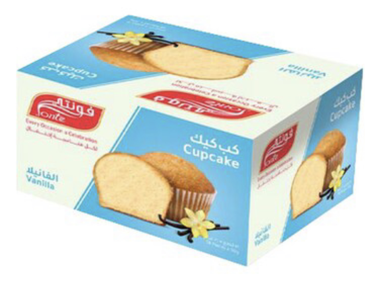 1AEE96CD-8C90-4C1B-A27D-0DF70FB08B09 كب كيك فونتي بطعم الفانيلا باكيت - الصورة 1