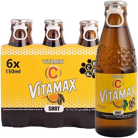 1D41A35B-0172-4C5C-9C60-0CEAA11340EC فيتاماكس مشروب الغازي مع فيتامين سي 6 × 150 مل - الصورة 1