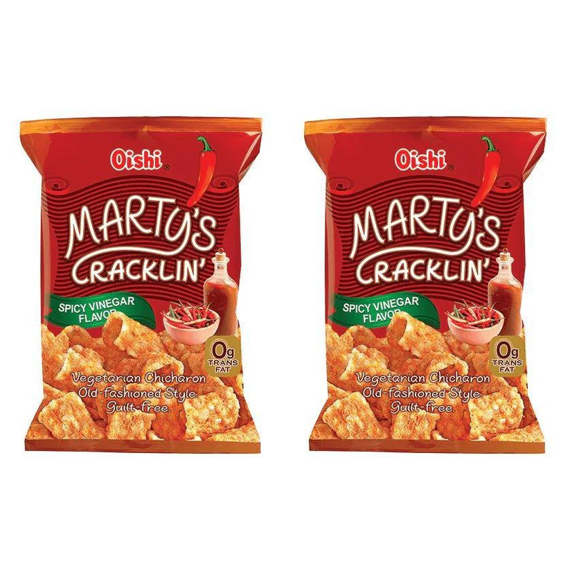 4106AB55-0DC8-4E18-B78D-1D8D333B9F57 أويشي مارتي كراكلين نكهة الخل الحار 90 جرام 3 حبات - الصورة 1