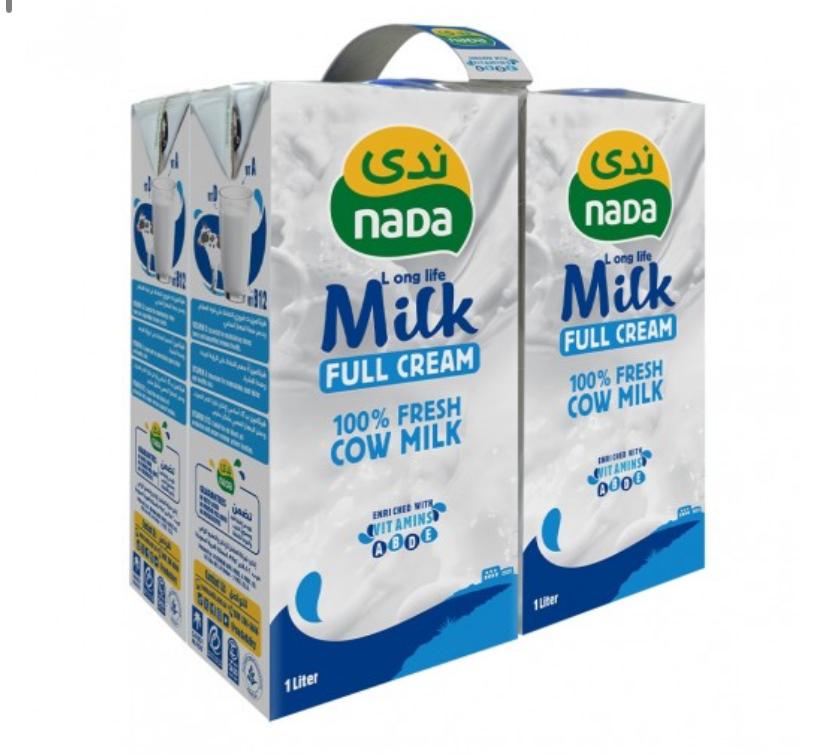 94ACACCD-82E6-4D32-8C83-8CE0521C7E24 حليب ندي 4 حبه * 1 لتر كامل الدسم - الصورة 1
