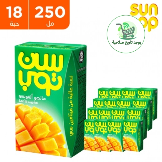 مشروب المانجو من سن توب، 18 × 250 مل