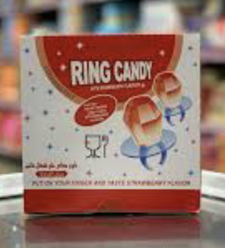 C95B828E-09E8-455D-8EFA-E1B8F4153607 رنج كاندي حلاوة مصاصة على شكل خاتم نكهة الكولا 24 حبه - الصورة 1