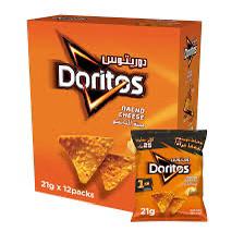 ECB1F66E-7358-4340-AC5A-B8190C8103BF دوريتوس بطعم الجبنة الناتشو 12 × 21 جم - الصورة 1