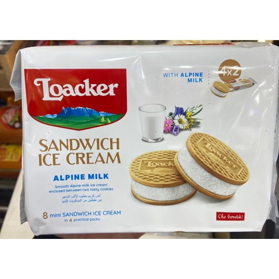 ايس كريم لواكر 8 قطع بالبسكويت