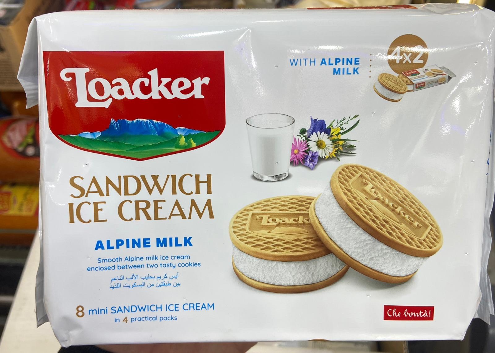 ef1b3e34-6a07-4aa3-b36e-fd2aff4c2815 ايس كريم لواكر 8 قطع بالبسكويت - الصورة 1