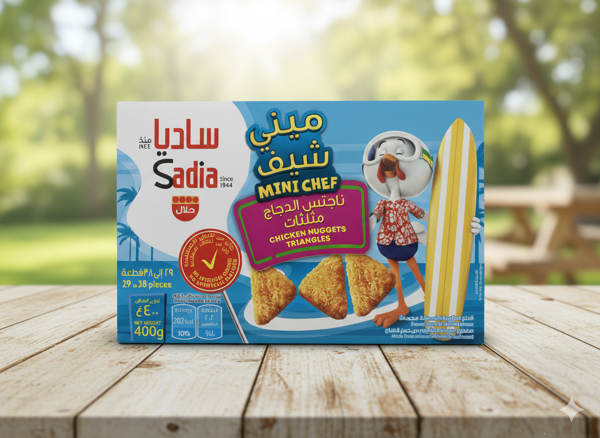 img_0187 ناجتس الدجاج مثلثات ساديا 400 جم - الصورة 1