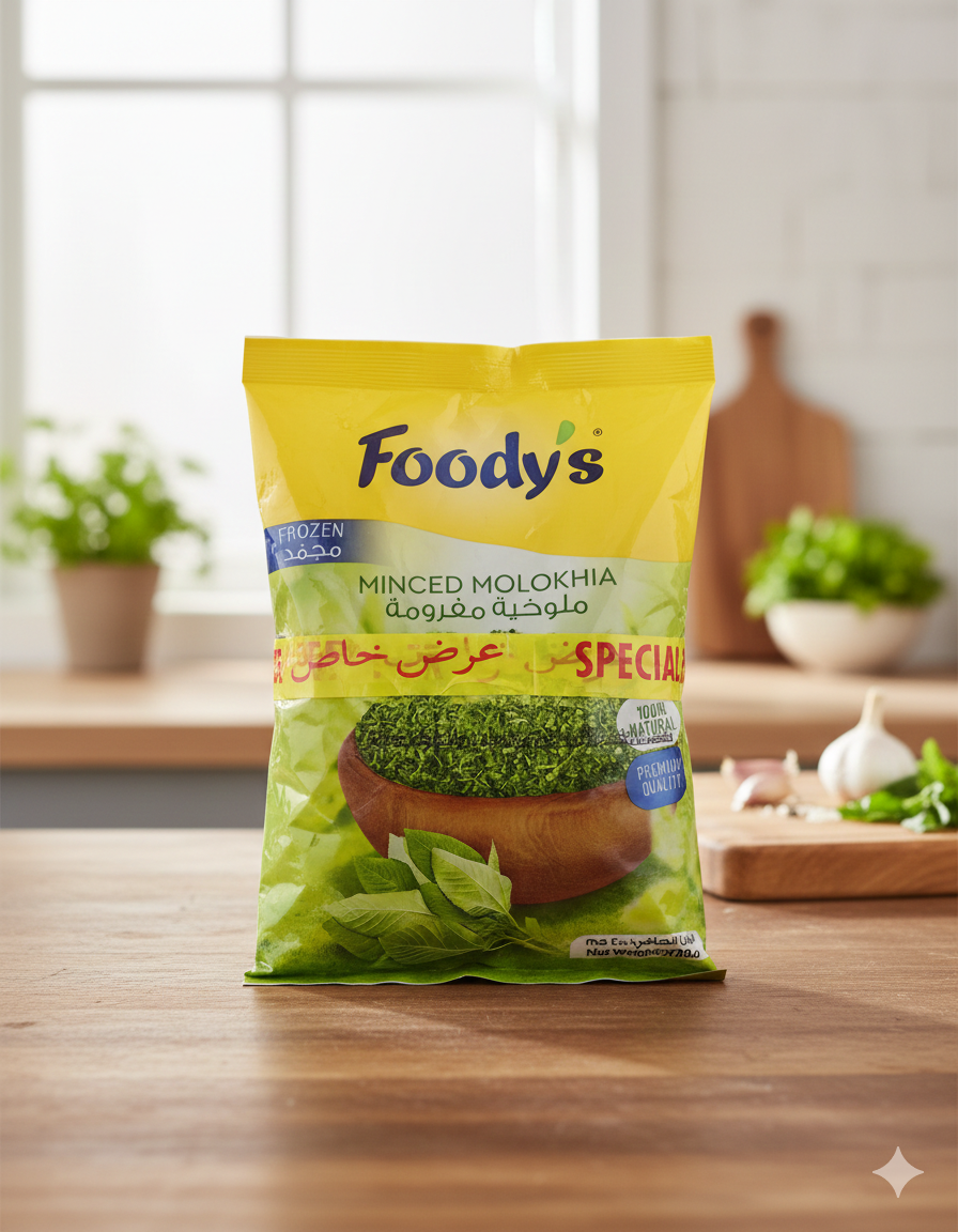 img_0337 ملوخيه مجمده مفرومه فوديز 400 جم 3 حبه - الصورة 1