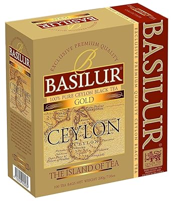 852D8548-54E6-4A2F-ACD6-B9F194E3D73F باسلور شاي سيلون اكياس ذهبية 100 كيس - الصورة 1