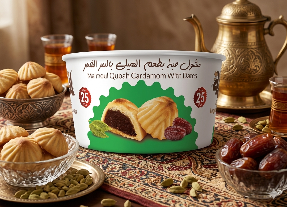 img_3390-3 معمول لقمة لذيذة تمر و هيل 25 حبة - الصورة 1