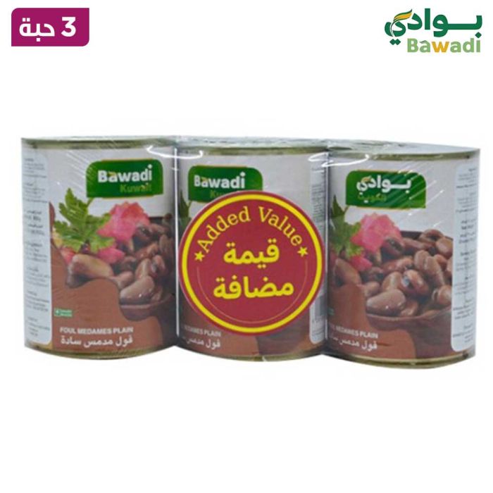 9A3B0BF2-FB99-4CD2-B993-E67D12A16AD4 فول مدمس ساده بوادى 5 علب - الصورة 1